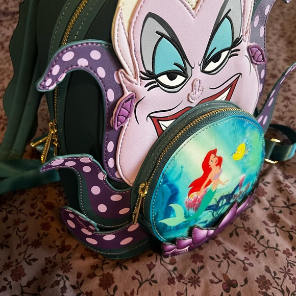NWT Loungefly Disney Villains Ursula Crystal Ball Mini Backpack main image 7